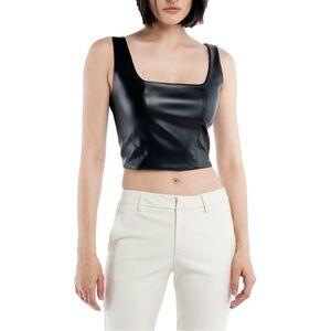 LBLC Faux Leather Benny Bustier NWT